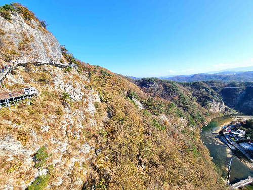 원주 소금산, 원주 잔도, 소금산 잔도, 강원도 단풍, 원주 단풍, 간현유원지, 소금산 입장료