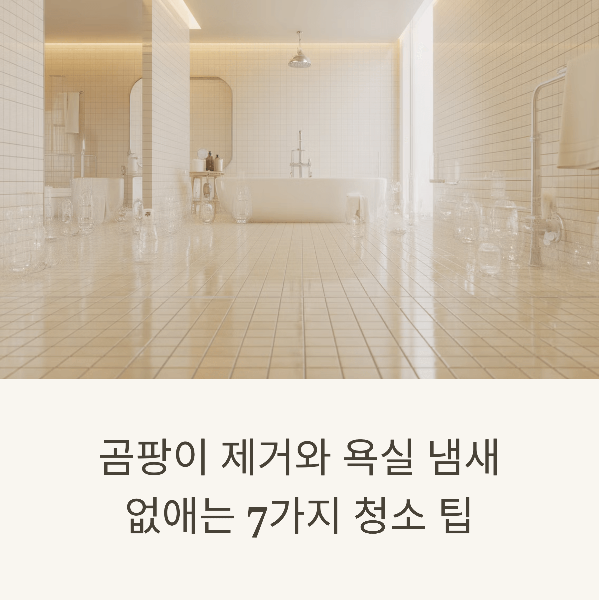 욕실 곰팡이와 냄새, 왜 자꾸 생기는 걸까요?