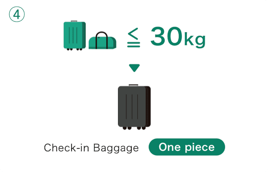 위탁 수하물 요금 예시4