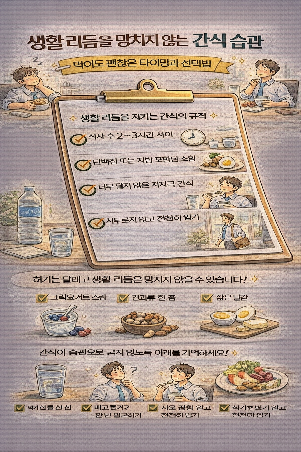 생활 리듬을 망치지 않는 간식 습관, 먹어도 괜찮은 타이밍과 선택법