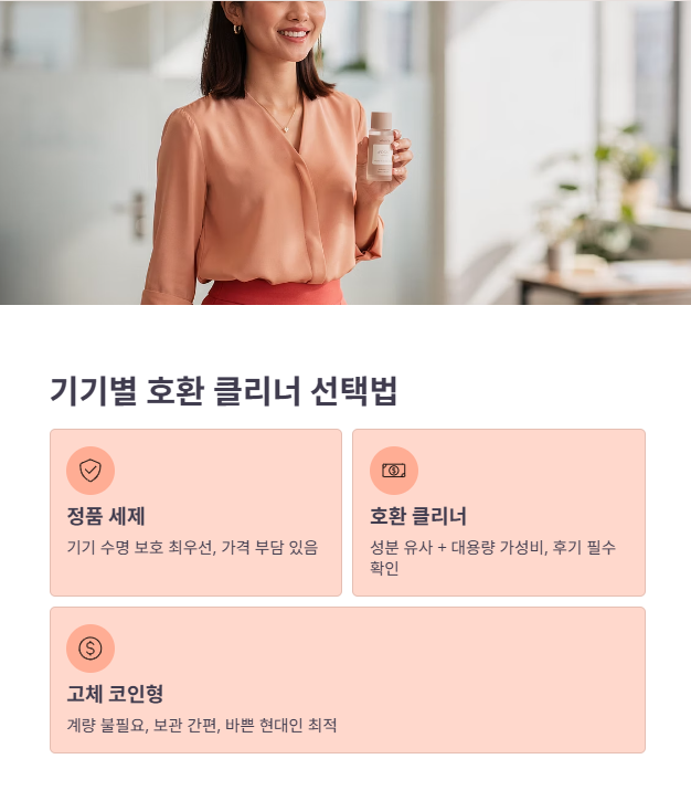 마무리 및 상황별 제품 제안