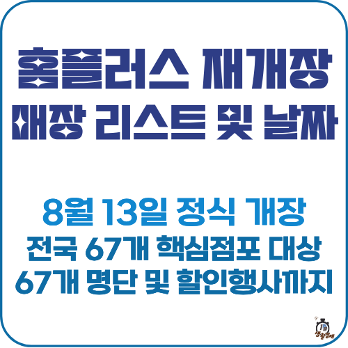 홈플러스 재개장 매장 리스트 날짜 총정리 썸네일