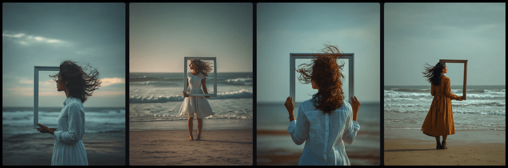 의도적 여백 프롬프트 예시_Midjourney