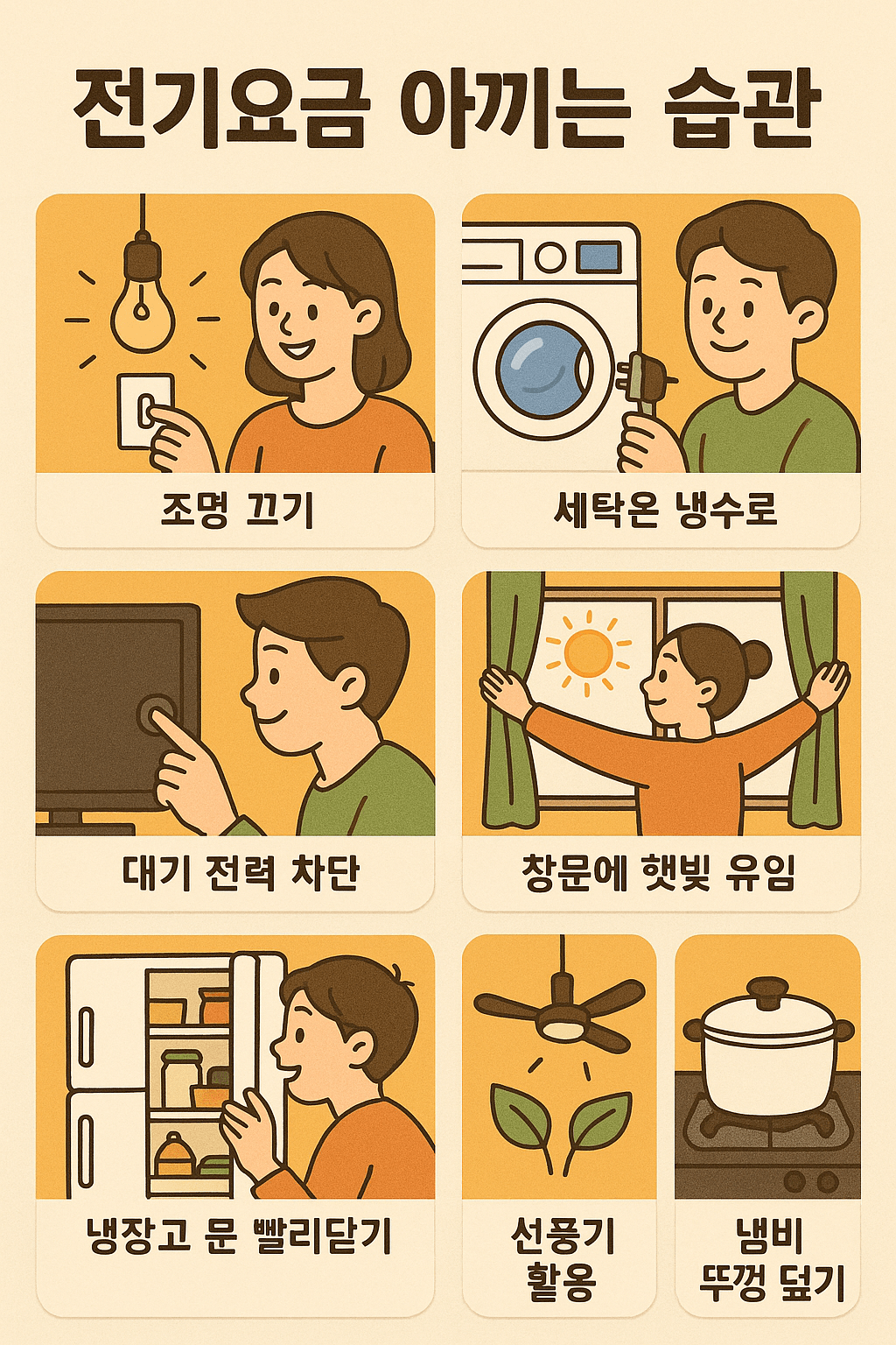 전기요금 아끼는 습관