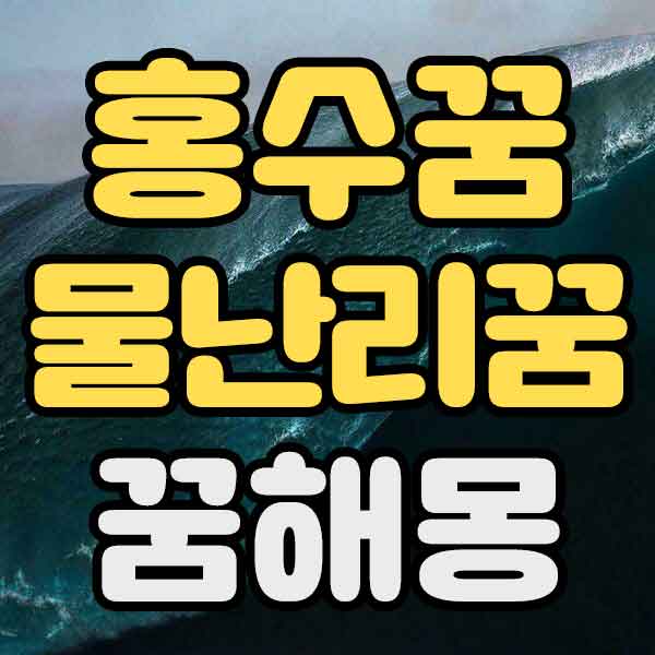 홍수꿈 물난리꿈 꿈해몽 - 썸네일