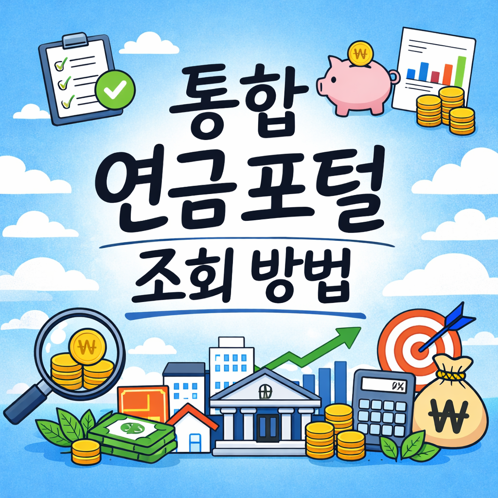 2026 통합 연금 포털 조회 방법, 한 번에 보는 내 연금 총정리