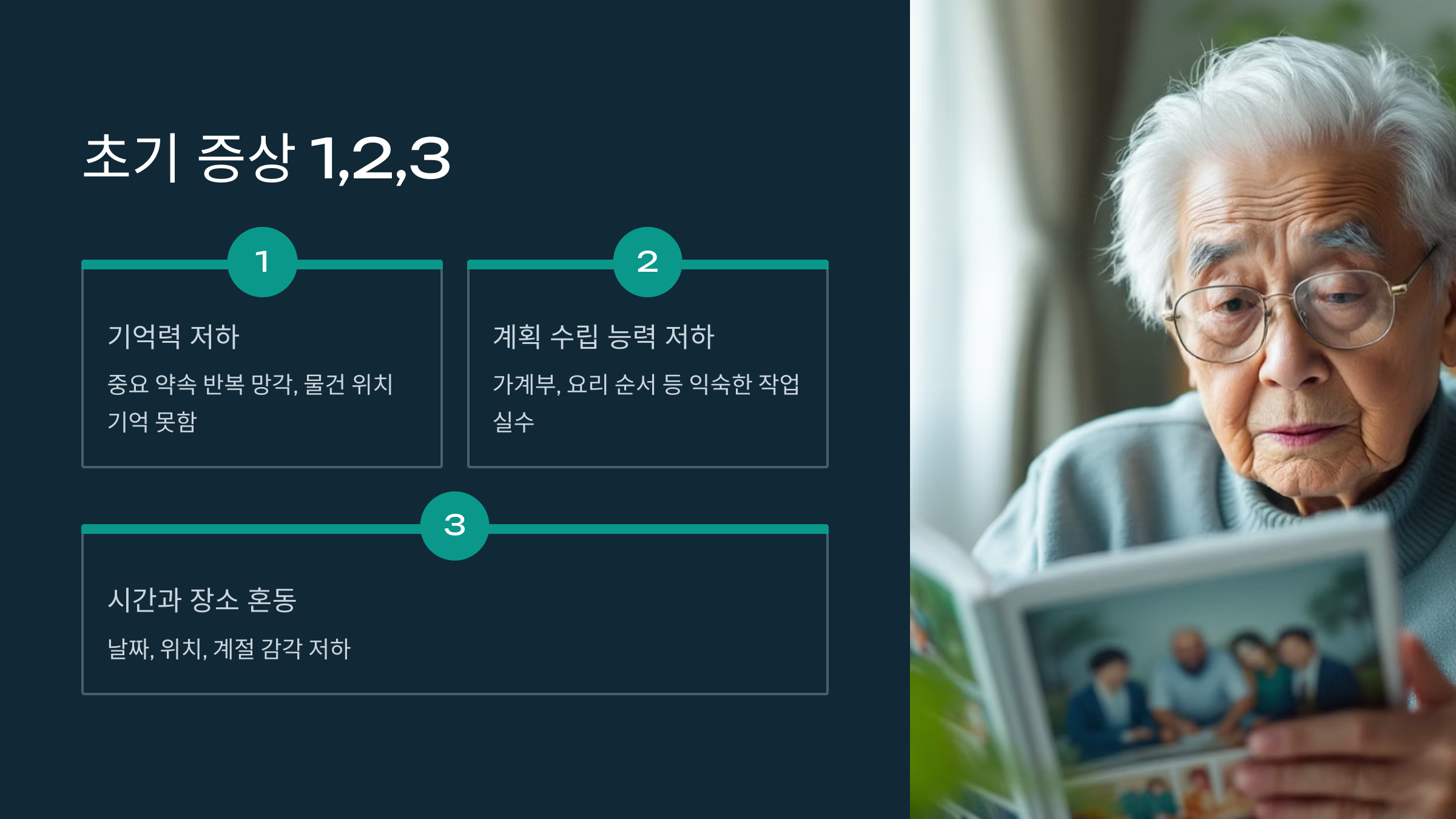 치매초기증상 1,2,3 내용정리