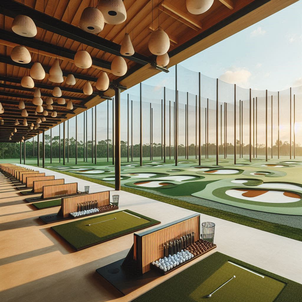 실외골프연습장 배경