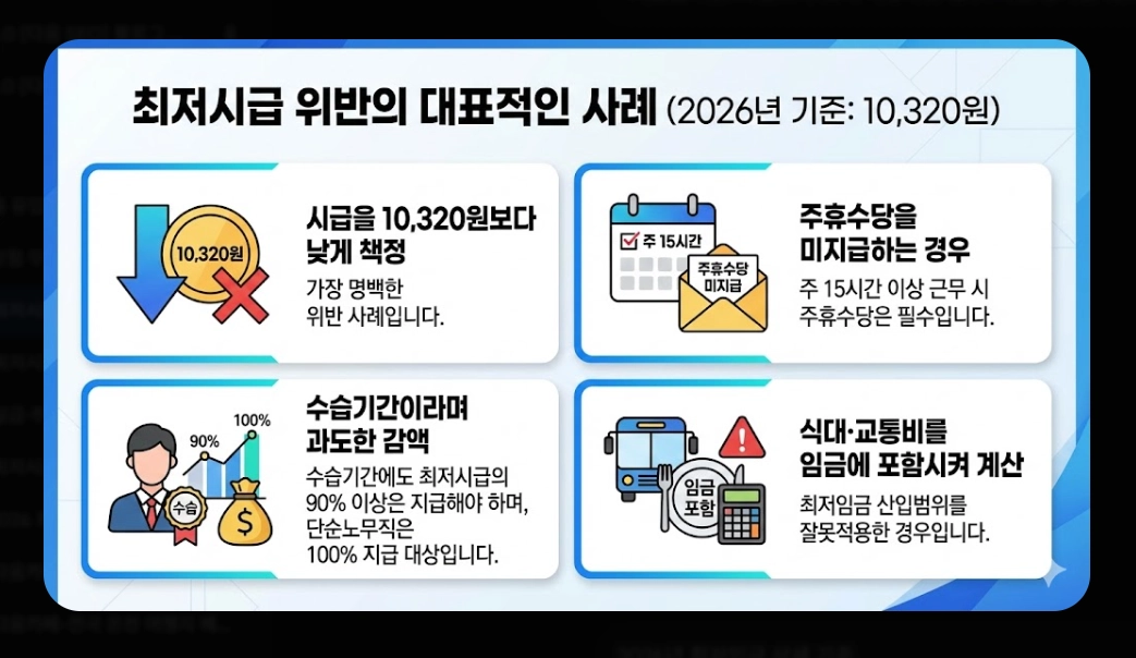 2026 최저시급 미준수 신고 방법 완벽 가이드