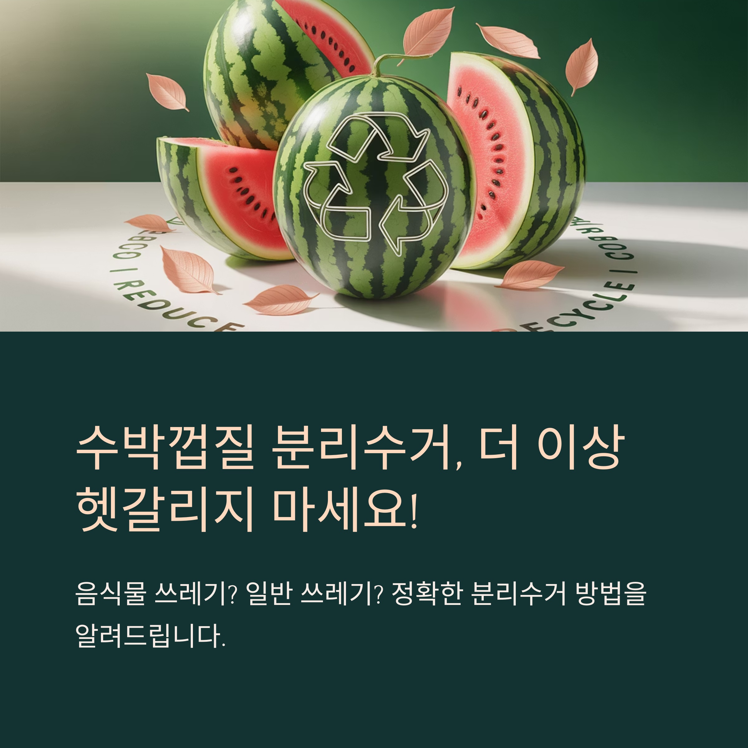 수박껍질 분리수거