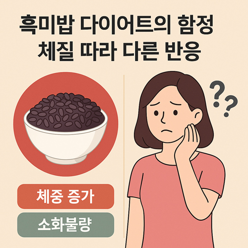 흑미밥 다이어트의 함정 | 체질 따라 다른 반응