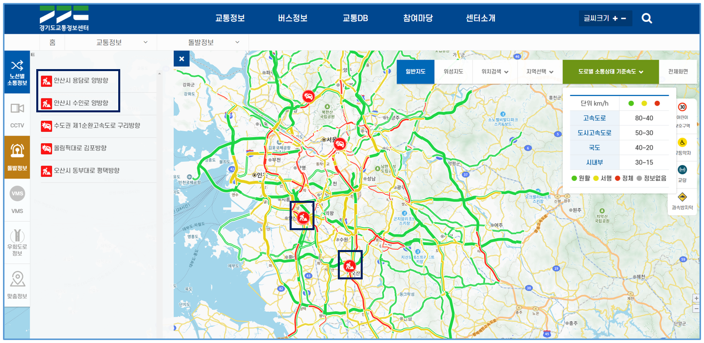 경기도 도로교통 정보