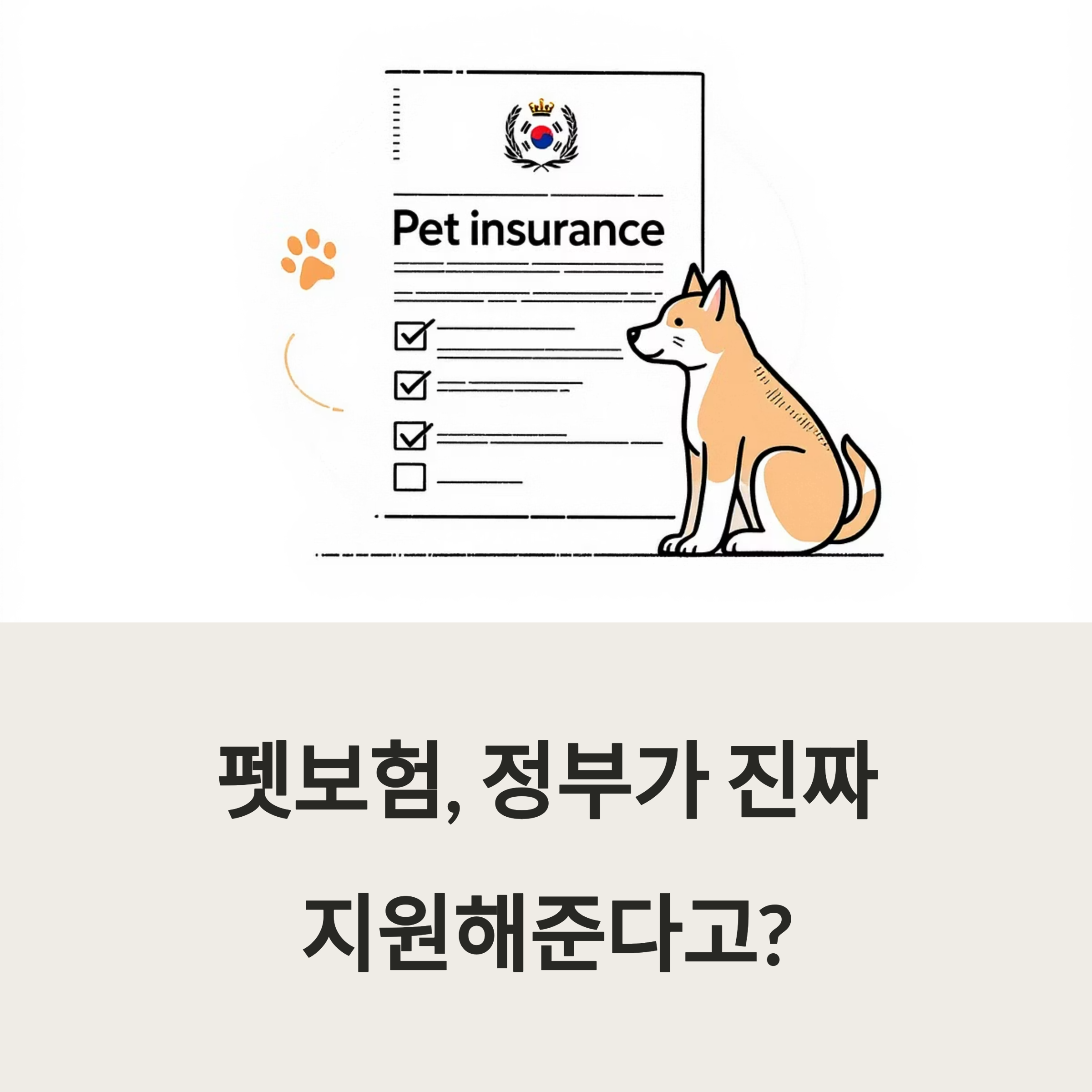 펫보험, 정부가 진짜 지원해준다고? 포스터 이미지