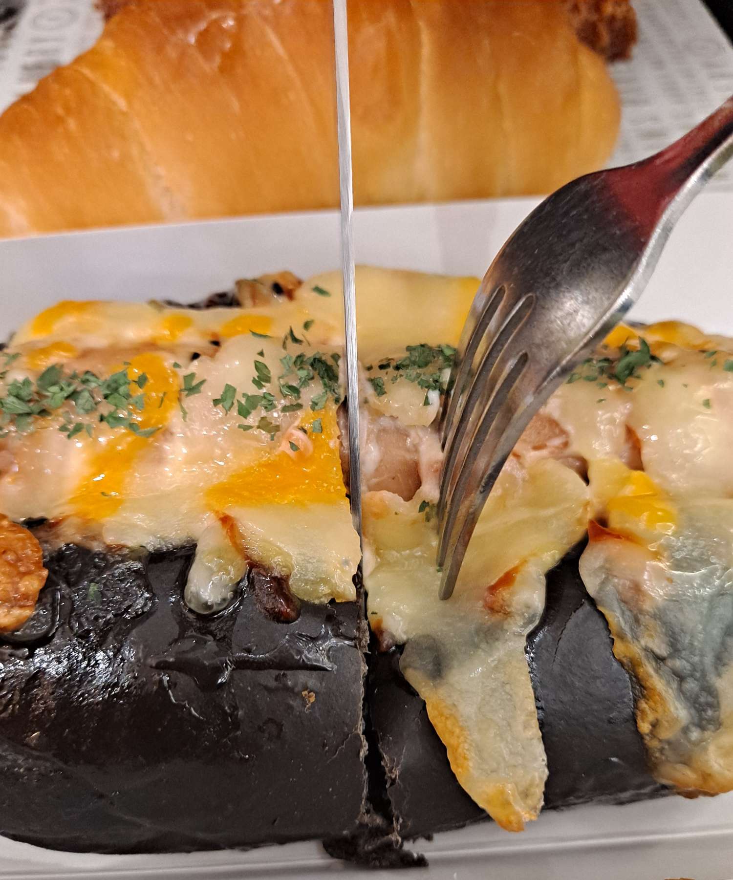 뉴요커 소시지 커팅