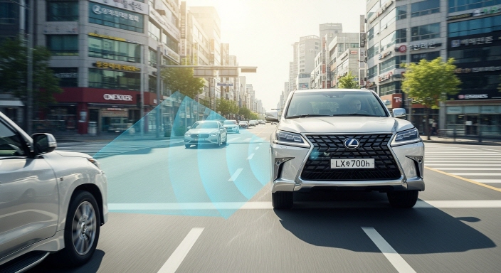 프리-크래시 세이프티 시스템 작동 이미지