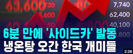 사이드카-상승장 하락장