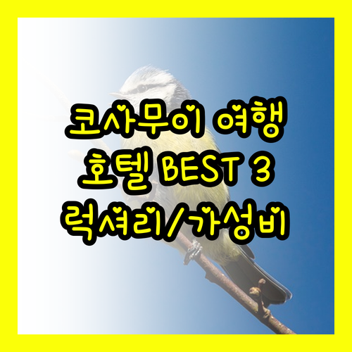 태국 코사무이 여행 필수 정보 럭셔리