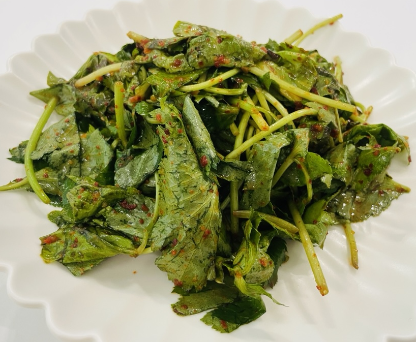 참나물무침