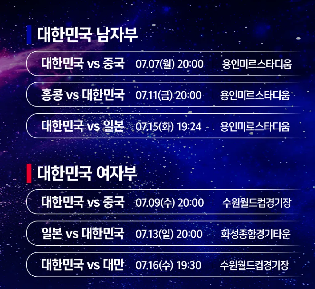 대회일정