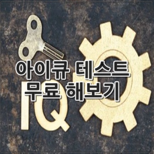 아이큐 테스트 무료 해보기