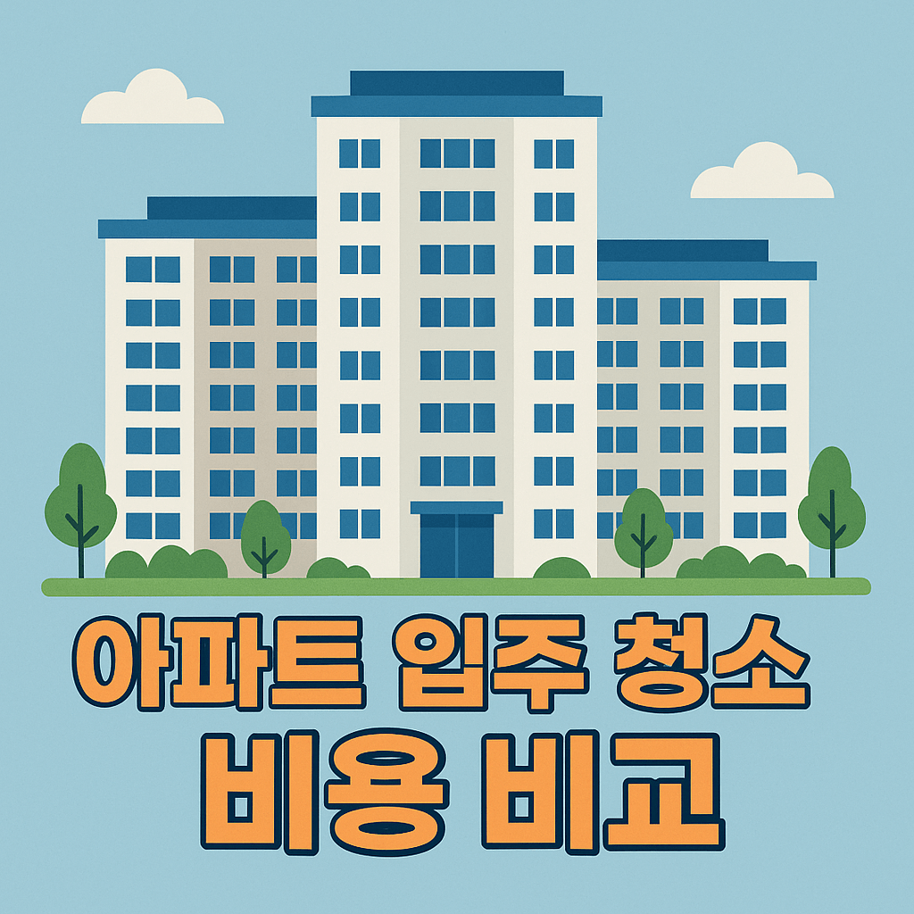 입주 전 필수! 아파트 청소 비용과 업체 선택법