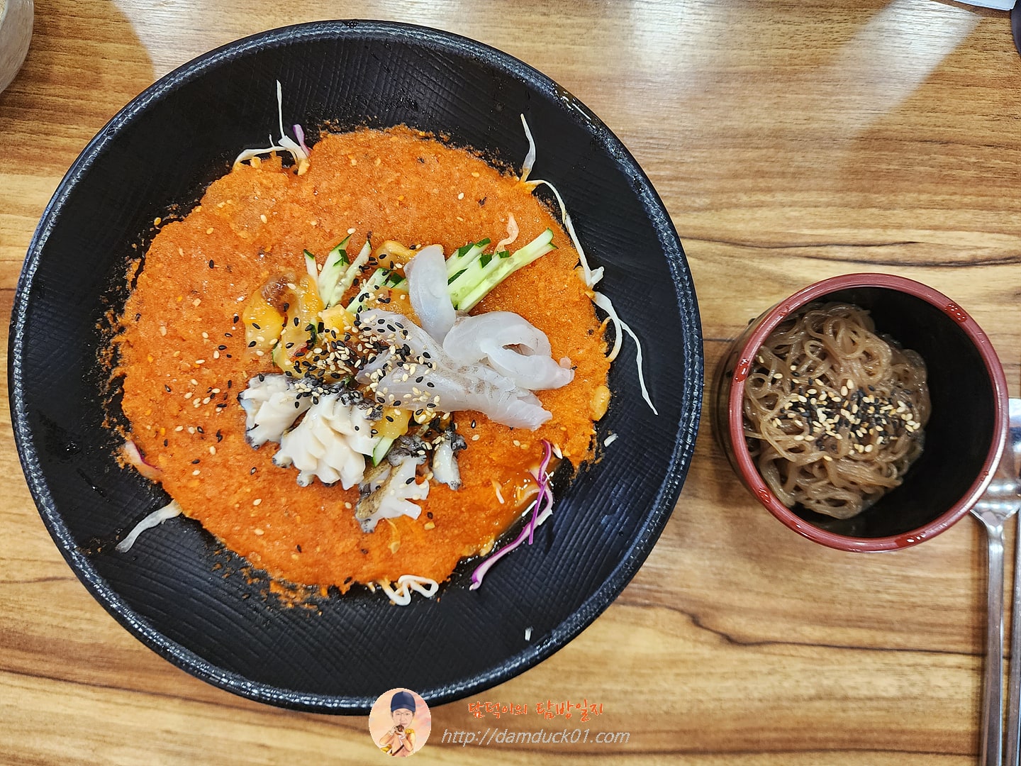 물회 + 냉면사리