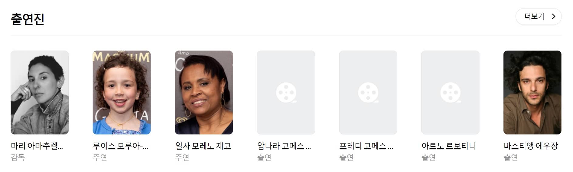 클레오의 세계 영화 출연진