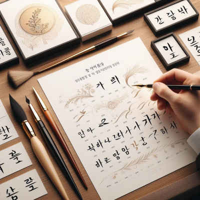 전통 한자 서예 연습