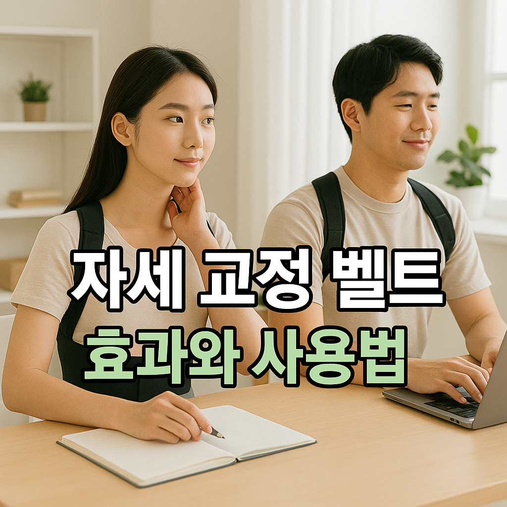 자세 교정 벨트 효과와 사용법