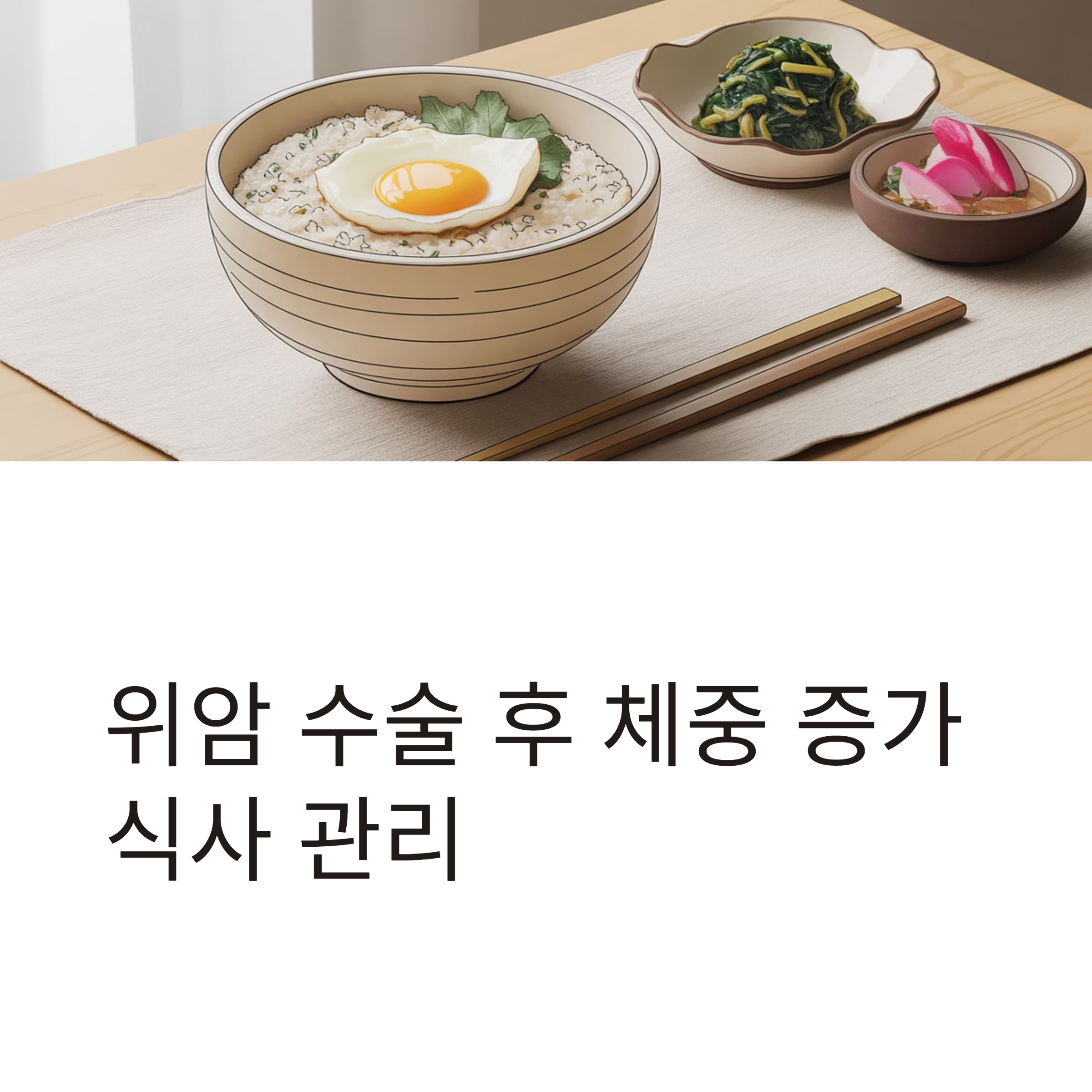 위암 수술 후 체중 증가 식단 대표이미지