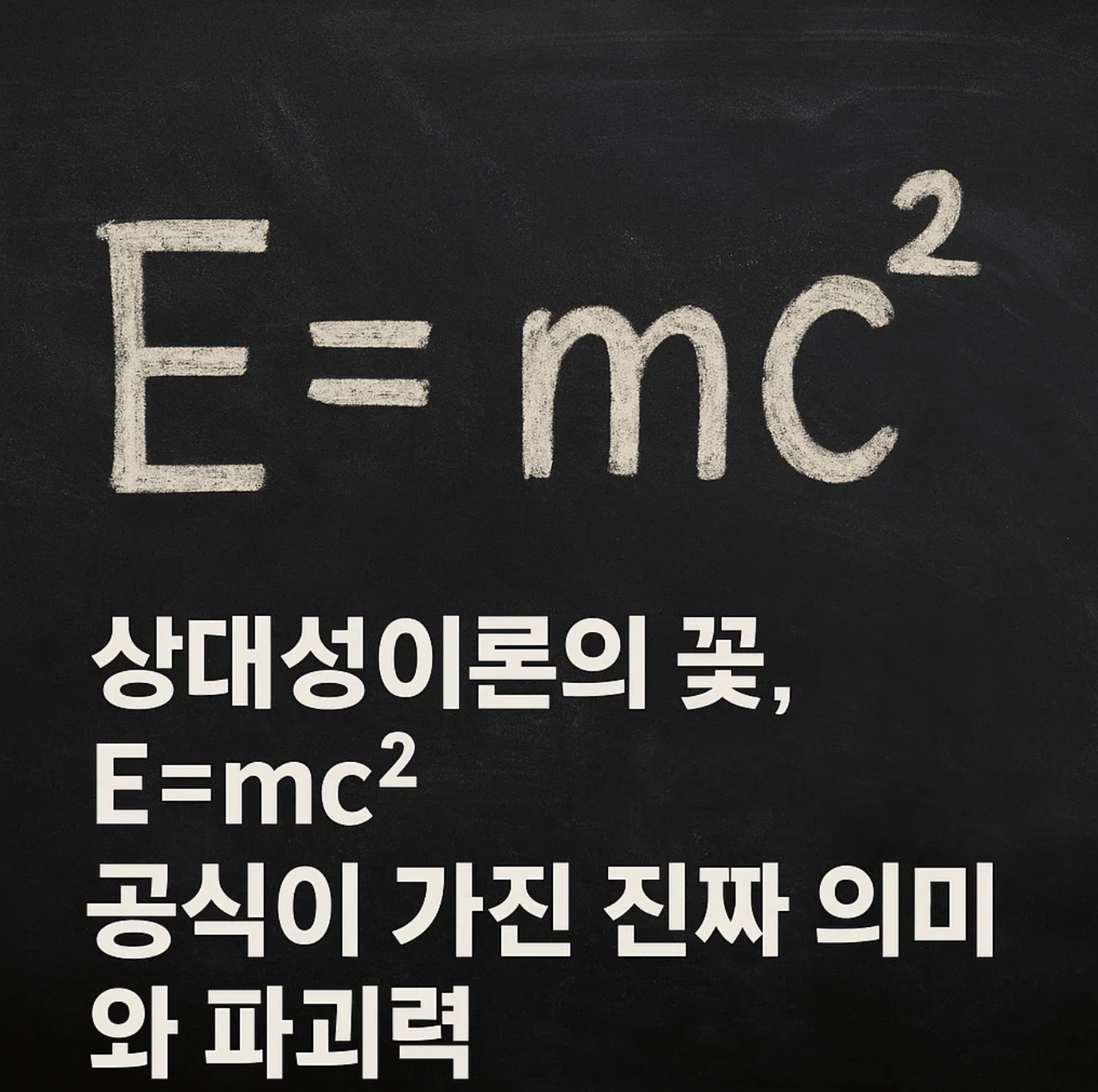 상대성이론의 꽃, E=mc² 공식이 가진 진짜 의미와 파괴력