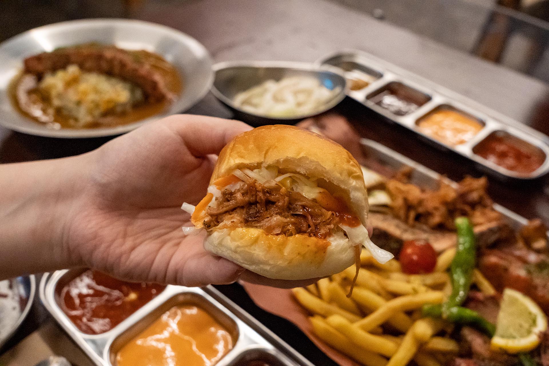 풀드 포크 샌드위치