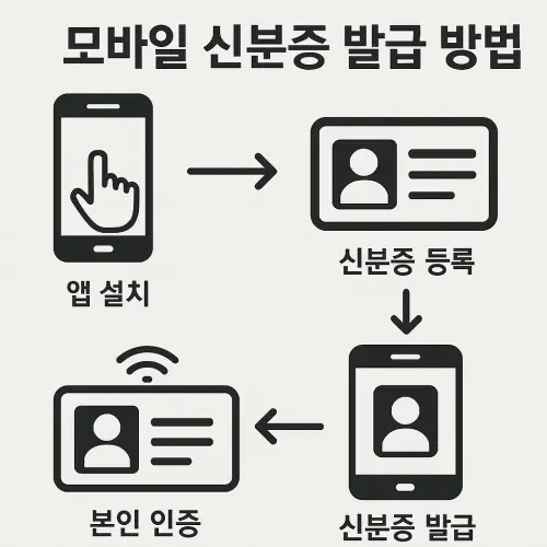 모바일 신분증 발급 방법