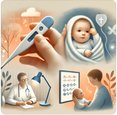 아기 열날 때 대처법 이미지