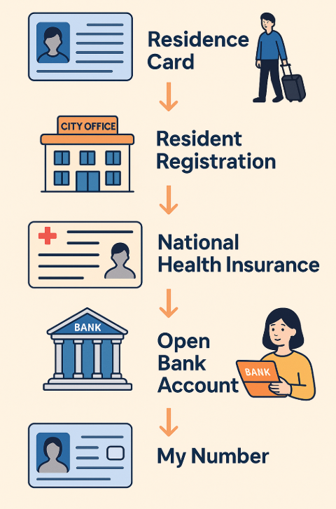 입국 후 행정 절차