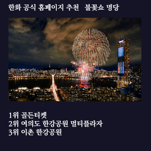 불꽃축제-명당