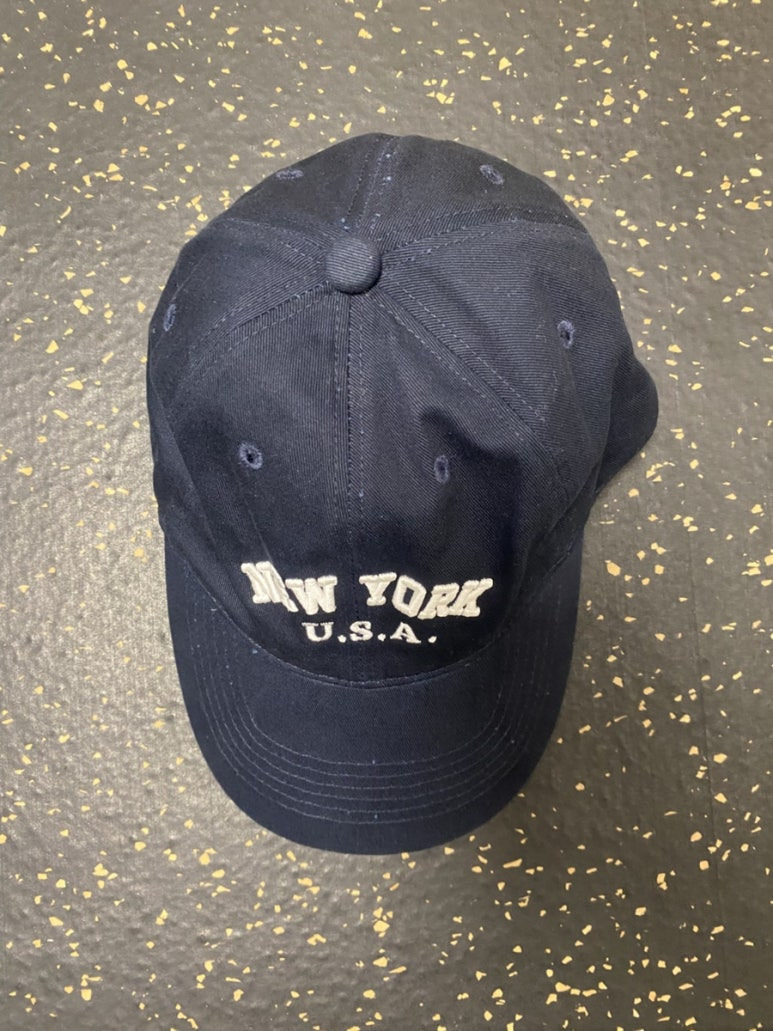 윅 WICK NEW YORK U.S.A 워싱 빈티지 볼캡 모자 야구모자 네이비