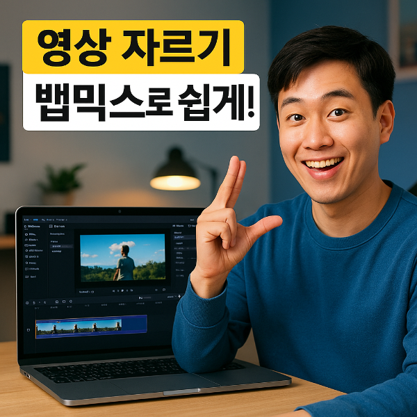 뱁믹스 영상 자르기 방법 썸네일 이미지입니다.