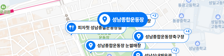 성남종합운동장-지도