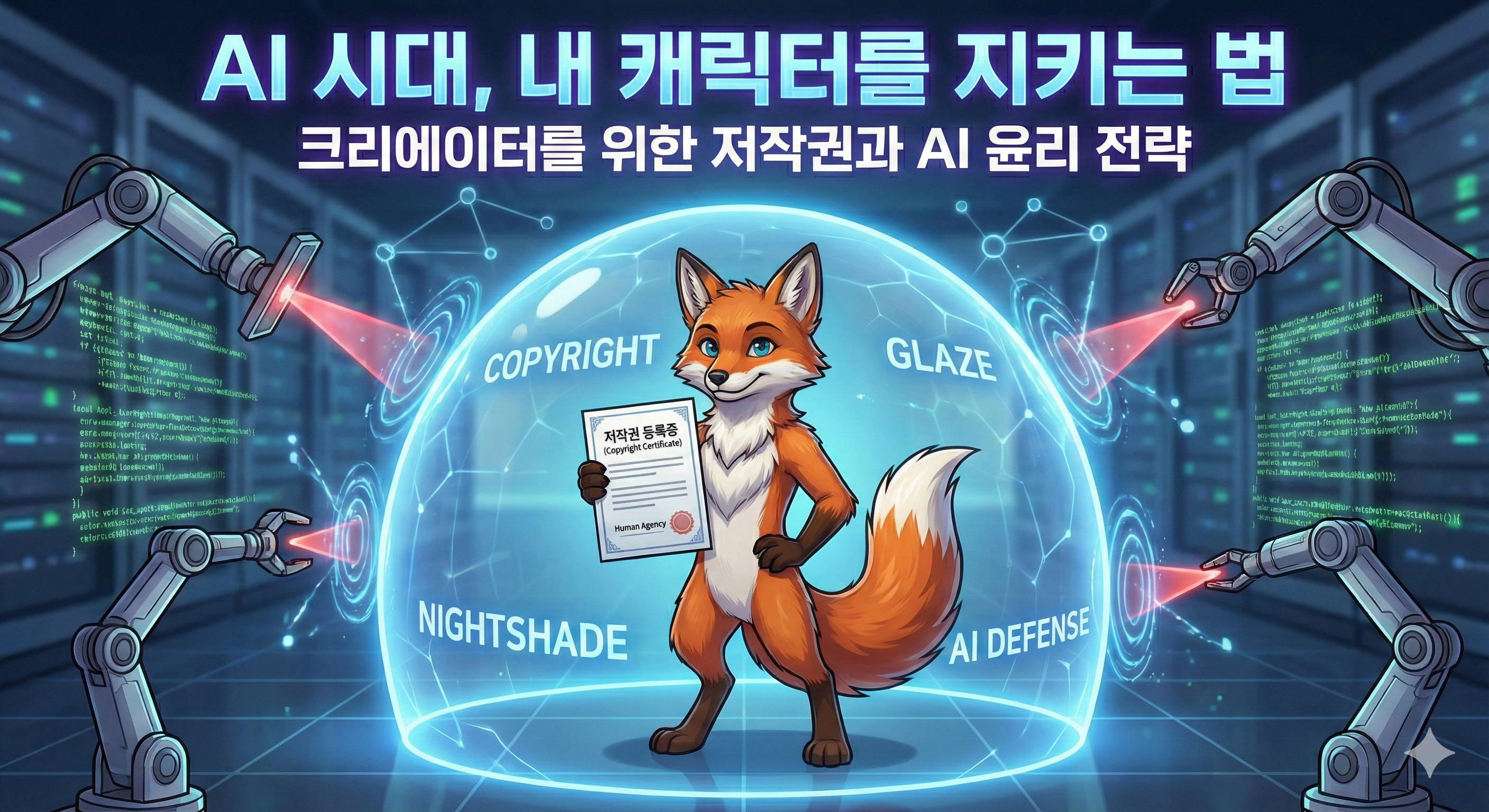 AI로부터 내 캐릭터를 지키는 법: 저작권과 기술적 방어 전략