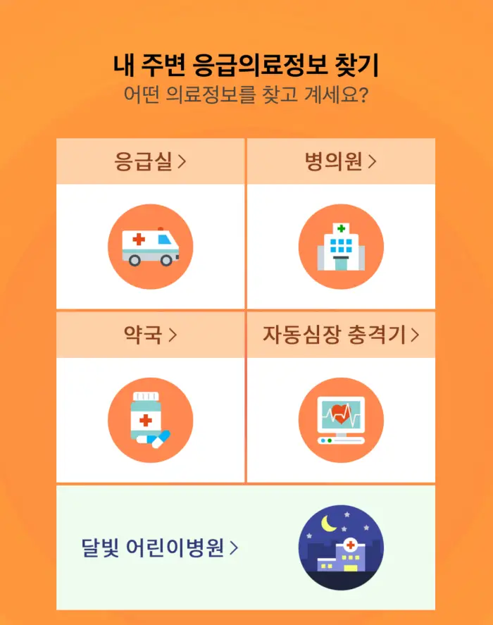 응급의료포털 어플