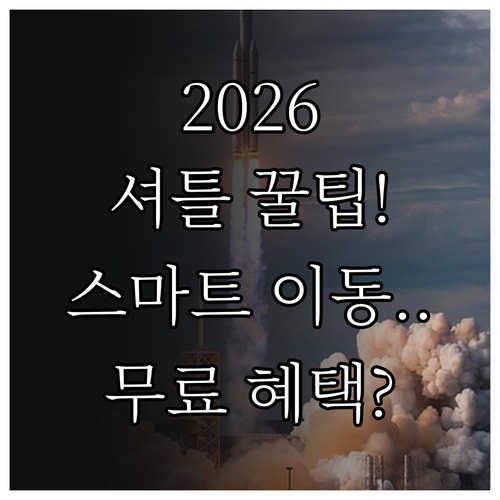2026 동계올림픽 관람객 전용 셔틀..