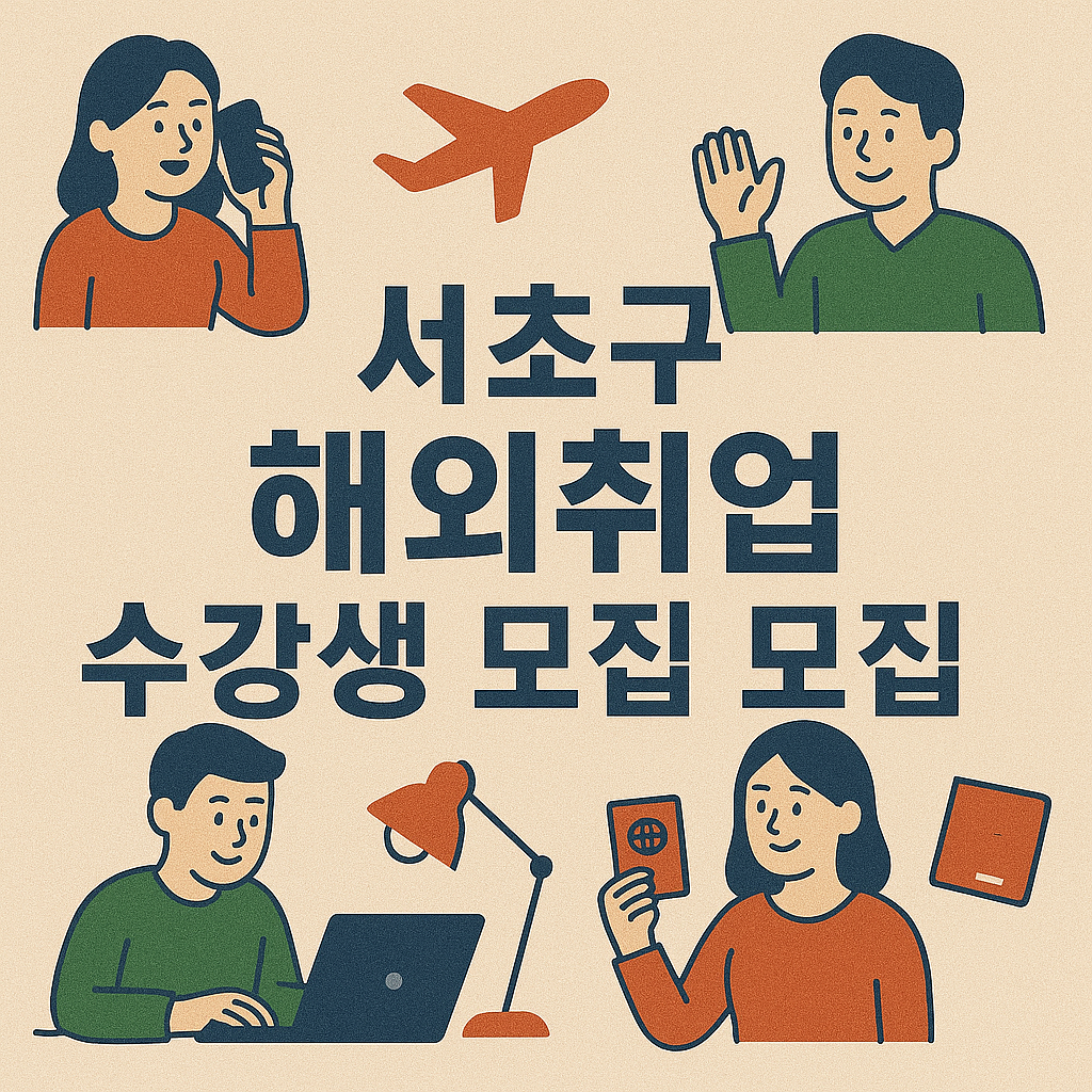 서초구 해외취업 수강생 모집 이미지