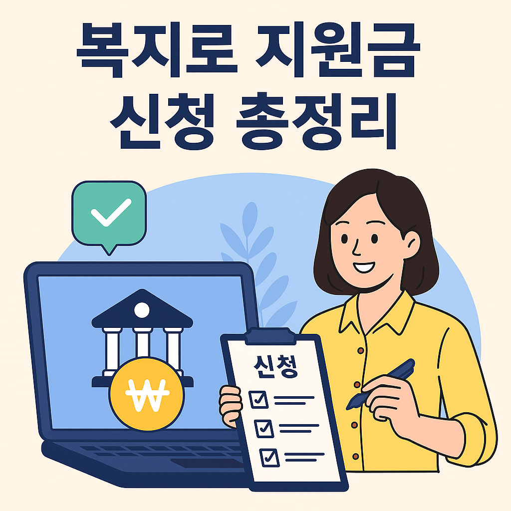 복지로 지원금 신청 총정리