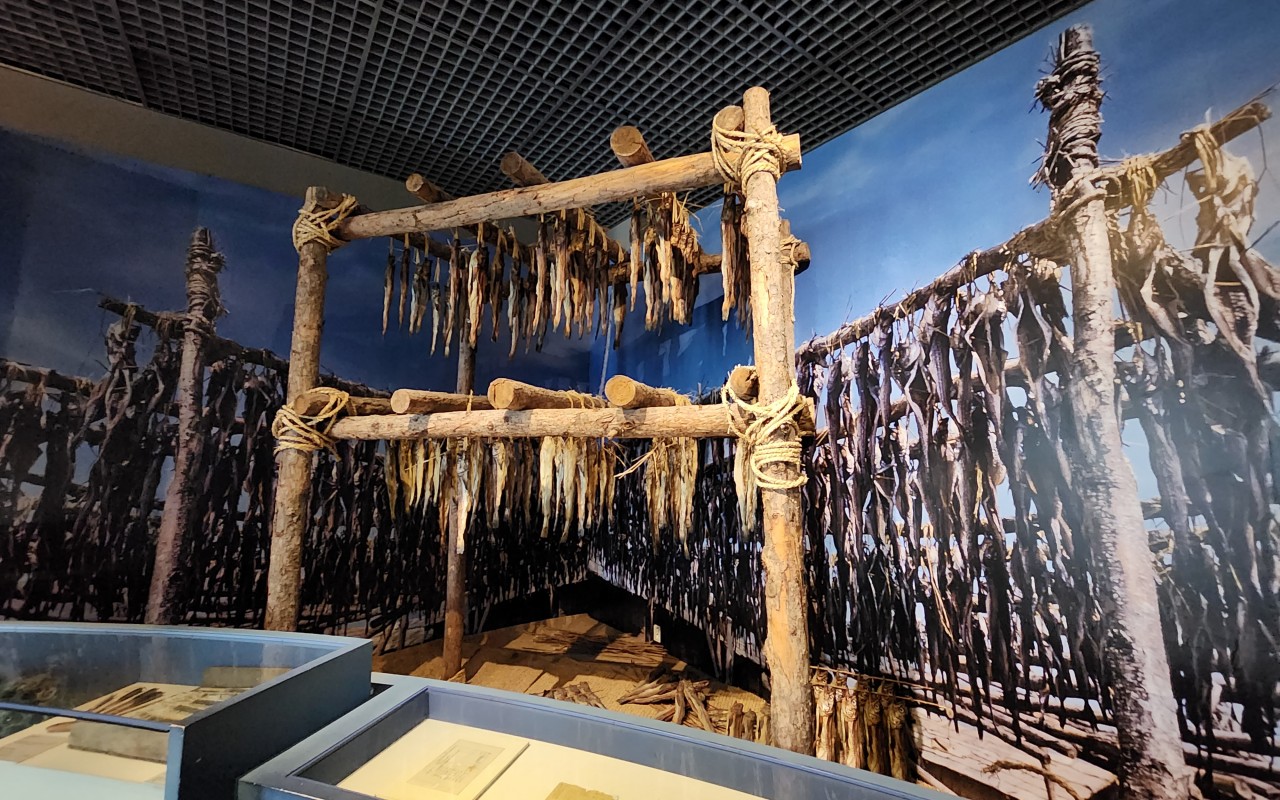 황태 덕장 모형