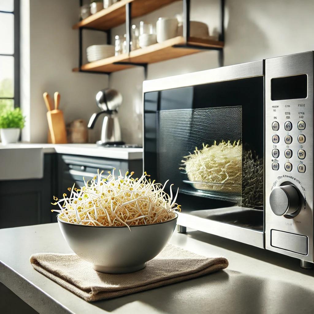 전자레인지 콩나물 데치기