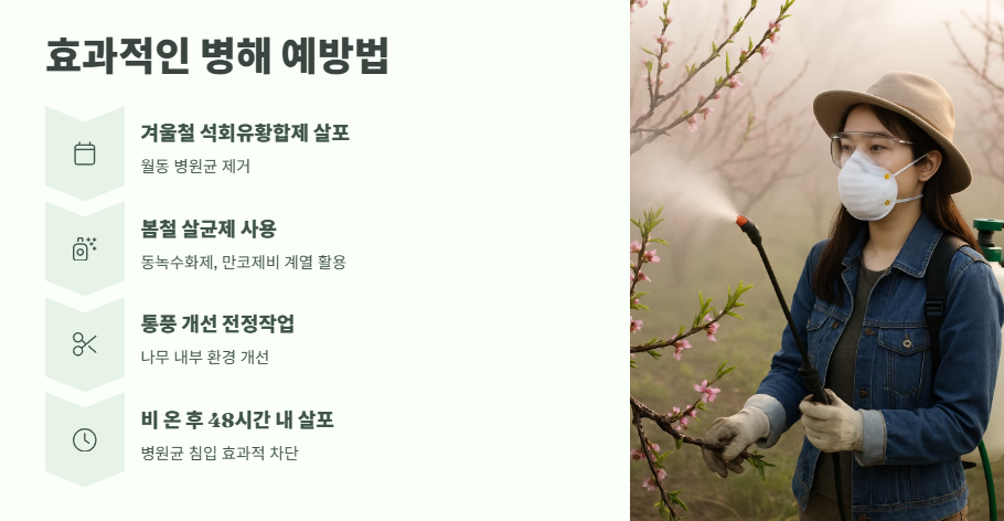 복숭아 나무 병충해 방제 완벽 정리 4