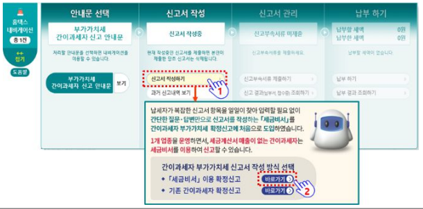 세금비서서비스이용방법