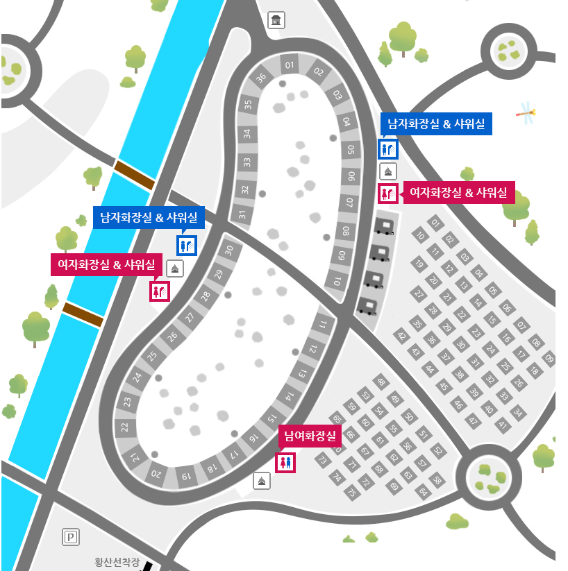 양산 황산공원 캠핑장 사이트 소개