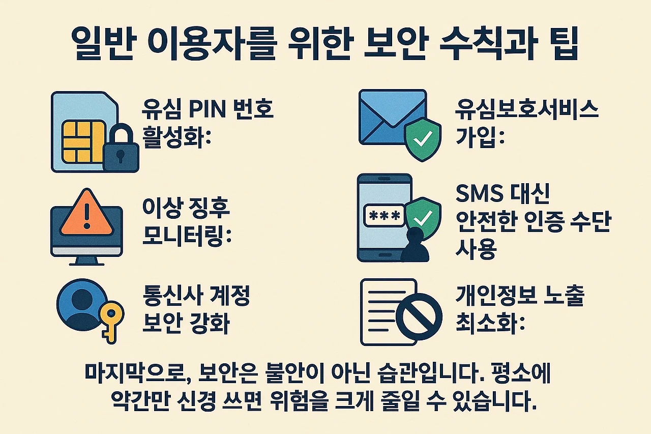 일반 이용자를 위한 보안 수칙과 팁